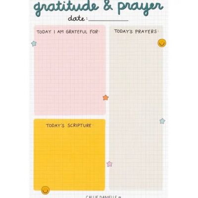 Gratitude & Prayer Notepad